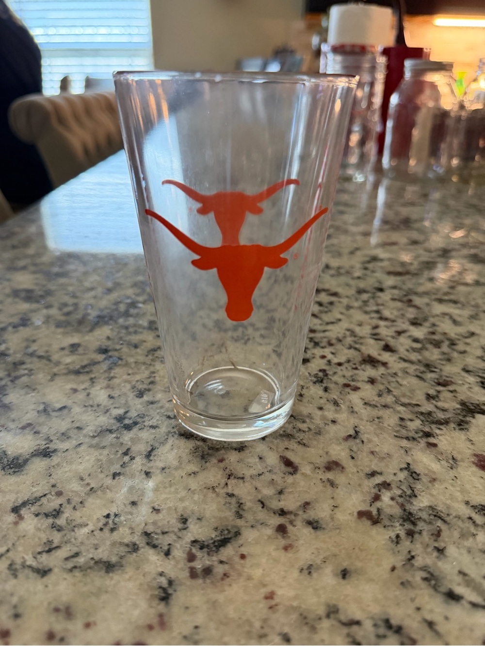 Orange Longhorn Glass Tumbler - Home Dining